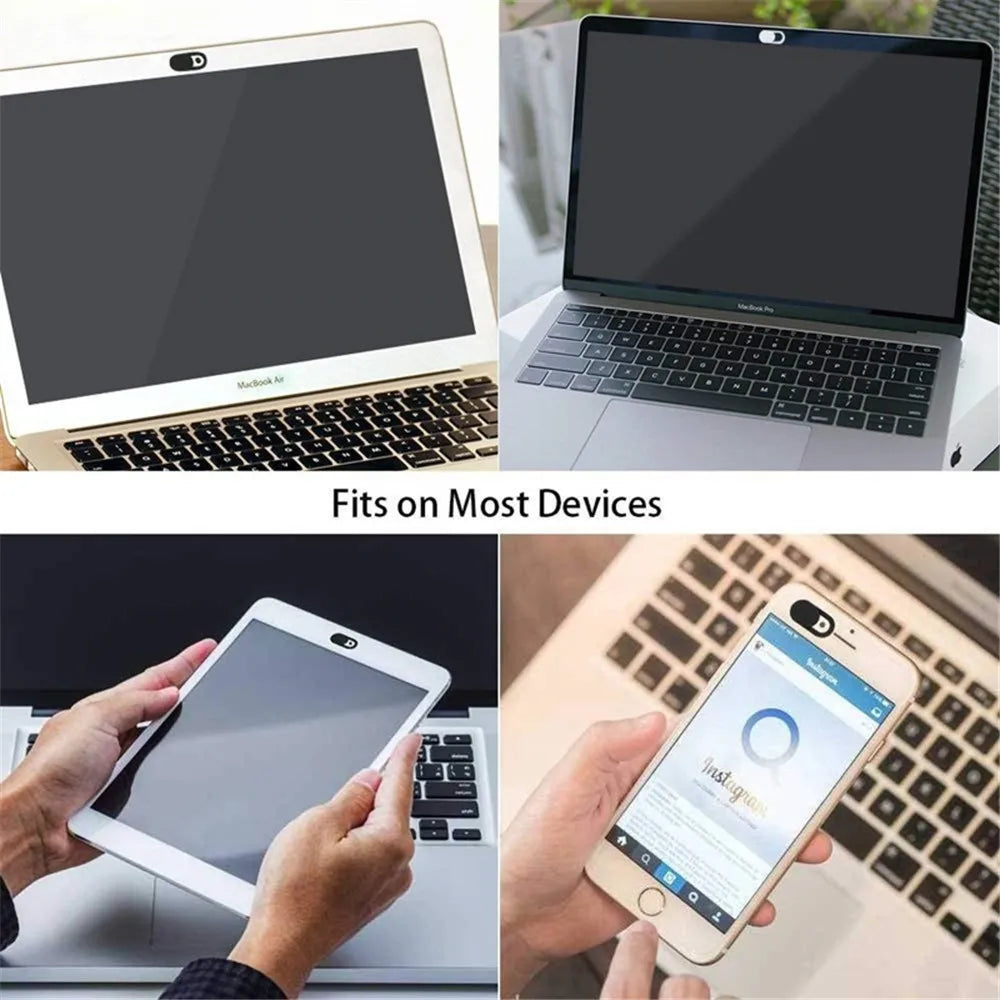 Ultra Thin Webcam Cover - Camera Protection for PC, MacBook, Phones and Tablets